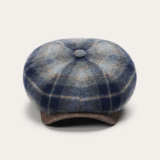 Blue/Grey Check Wool Check Hatteras / Stetson