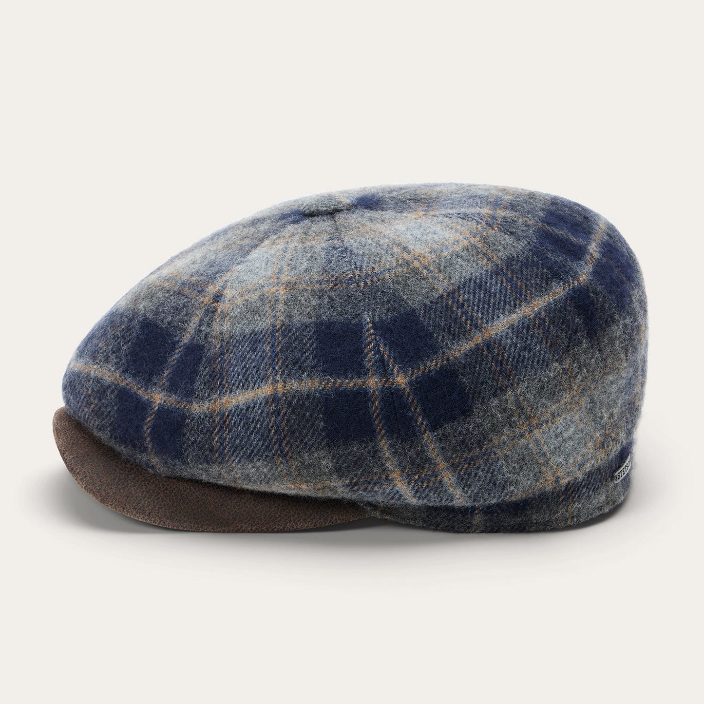 Blue/Grey Check Wool Check Hatteras / Stetson