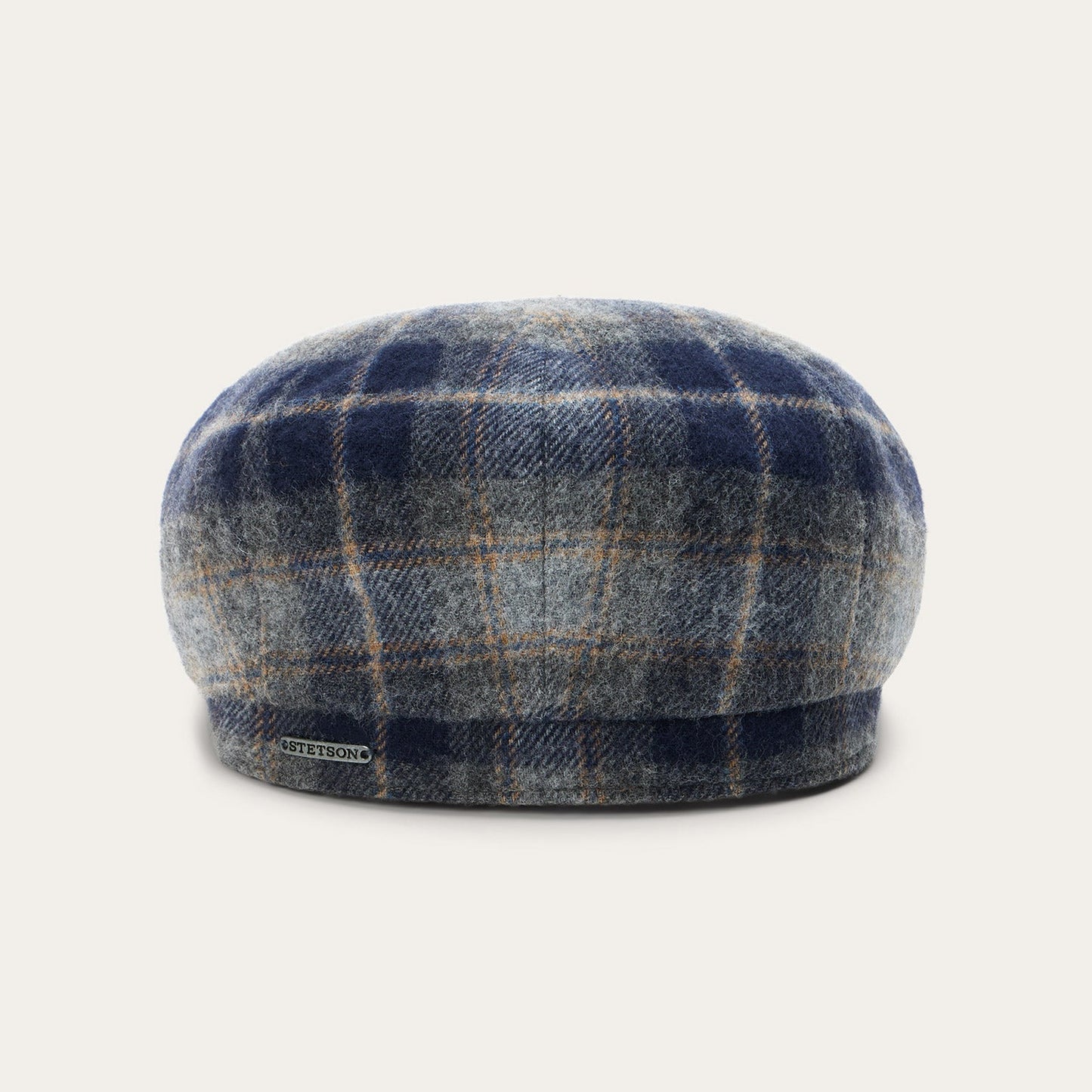 Blue/Grey Check Wool Check Hatteras / Stetson