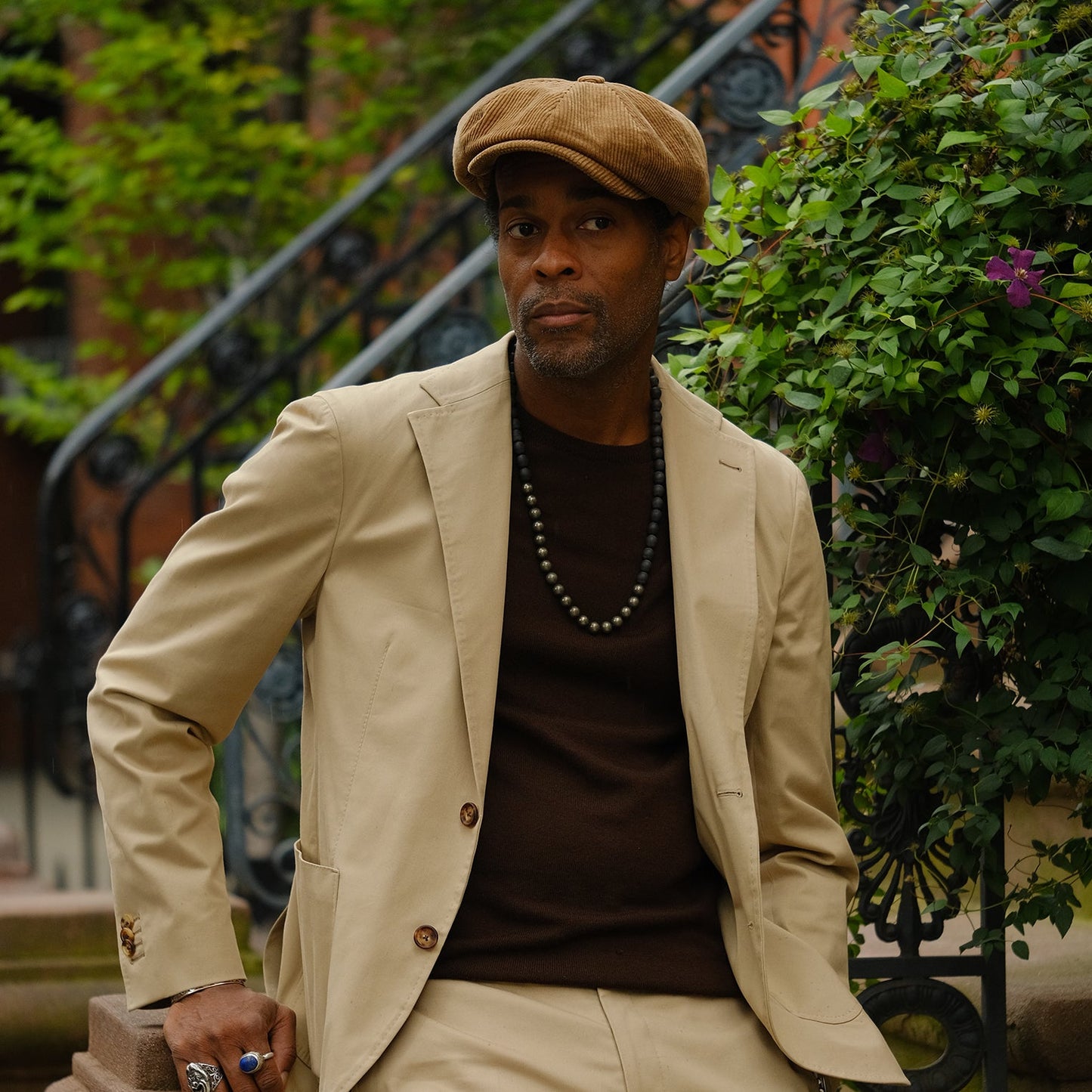 Beige Corduroy Hatteras / Stetson