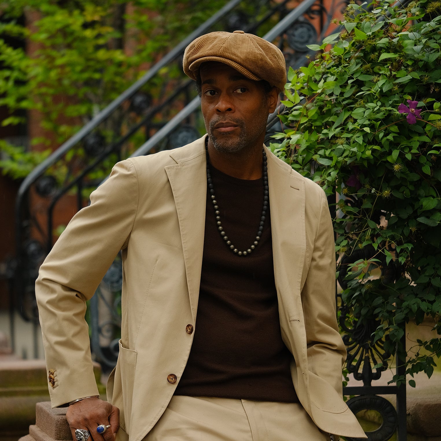 Beige Corduroy Hatteras / Stetson