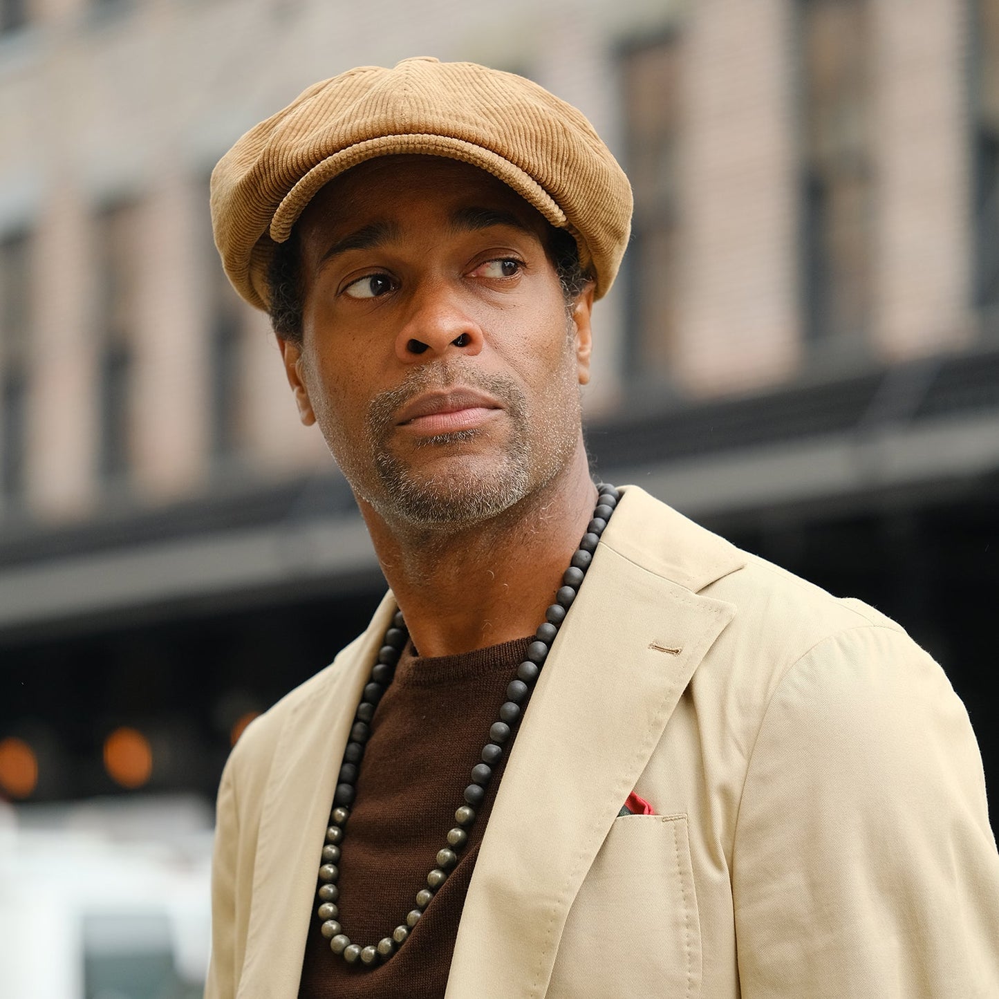 Beige Corduroy Hatteras / Stetson