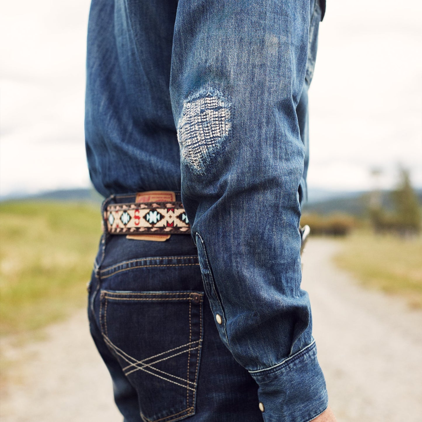 Blue Medium Blue Denim Shirt / Stetson