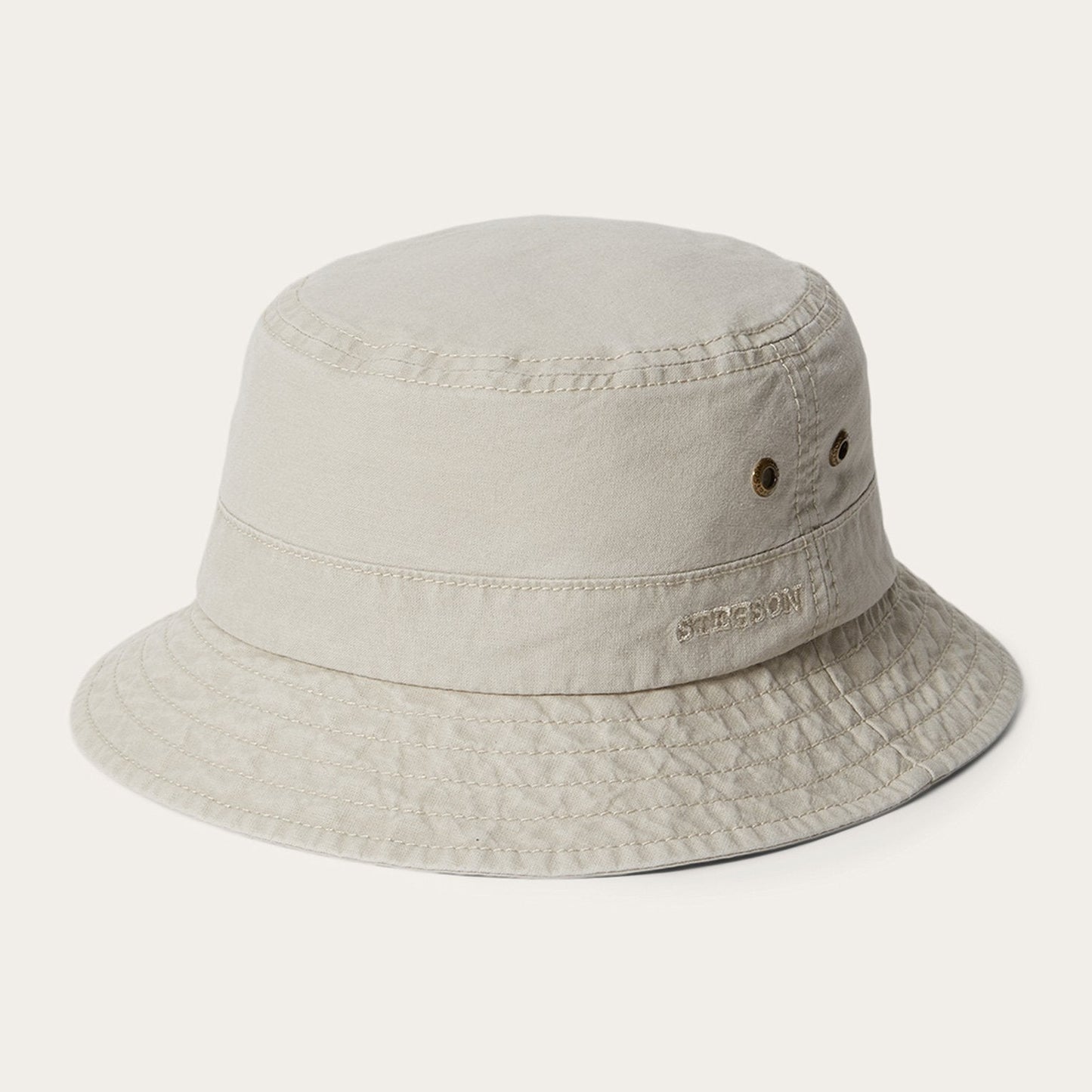 Off White Bucket Delave Organic Cotton / Stetson
