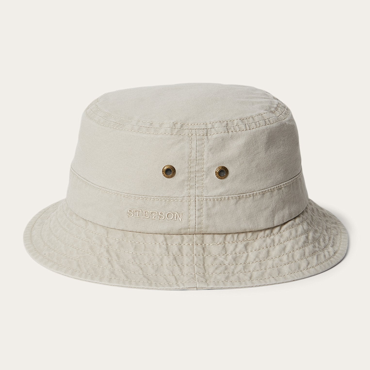 Off White Bucket Delave Organic Cotton / Stetson