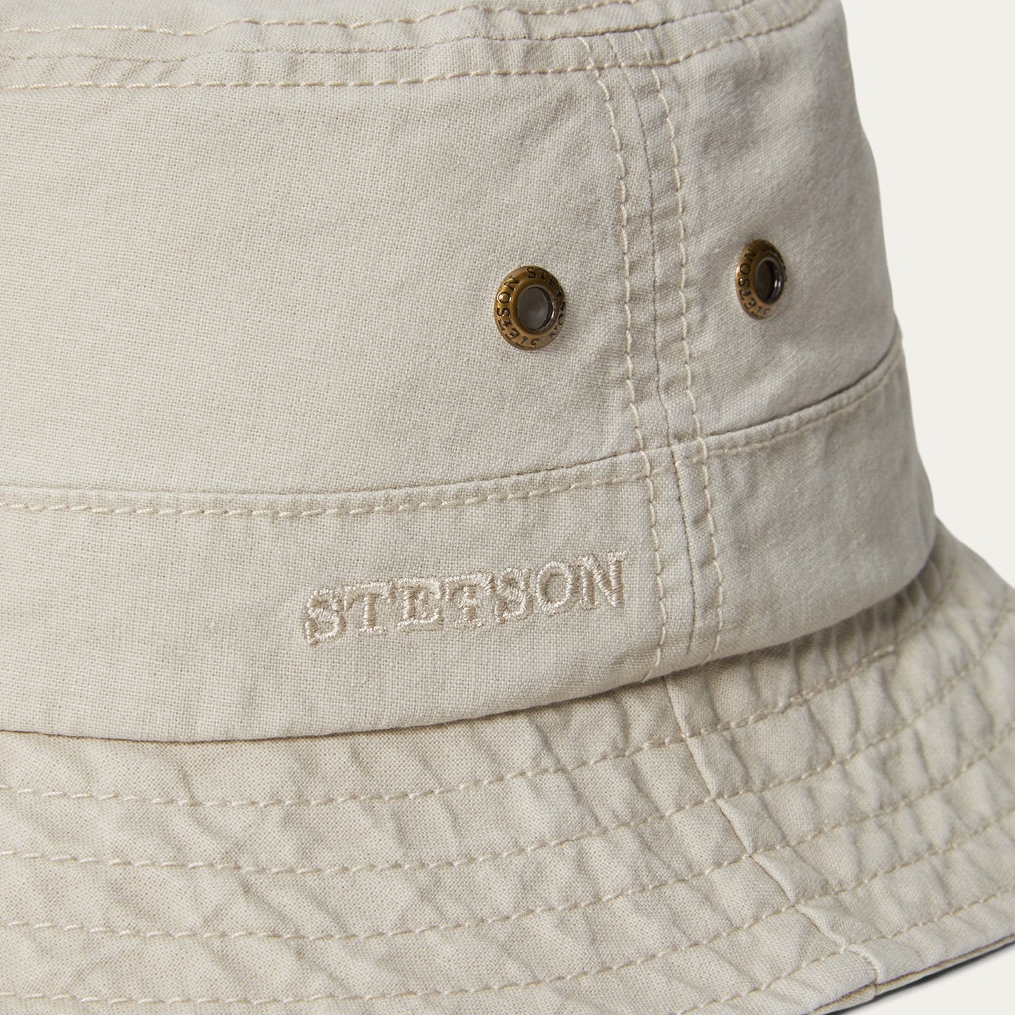 Off White Bucket Delave Organic Cotton / Stetson