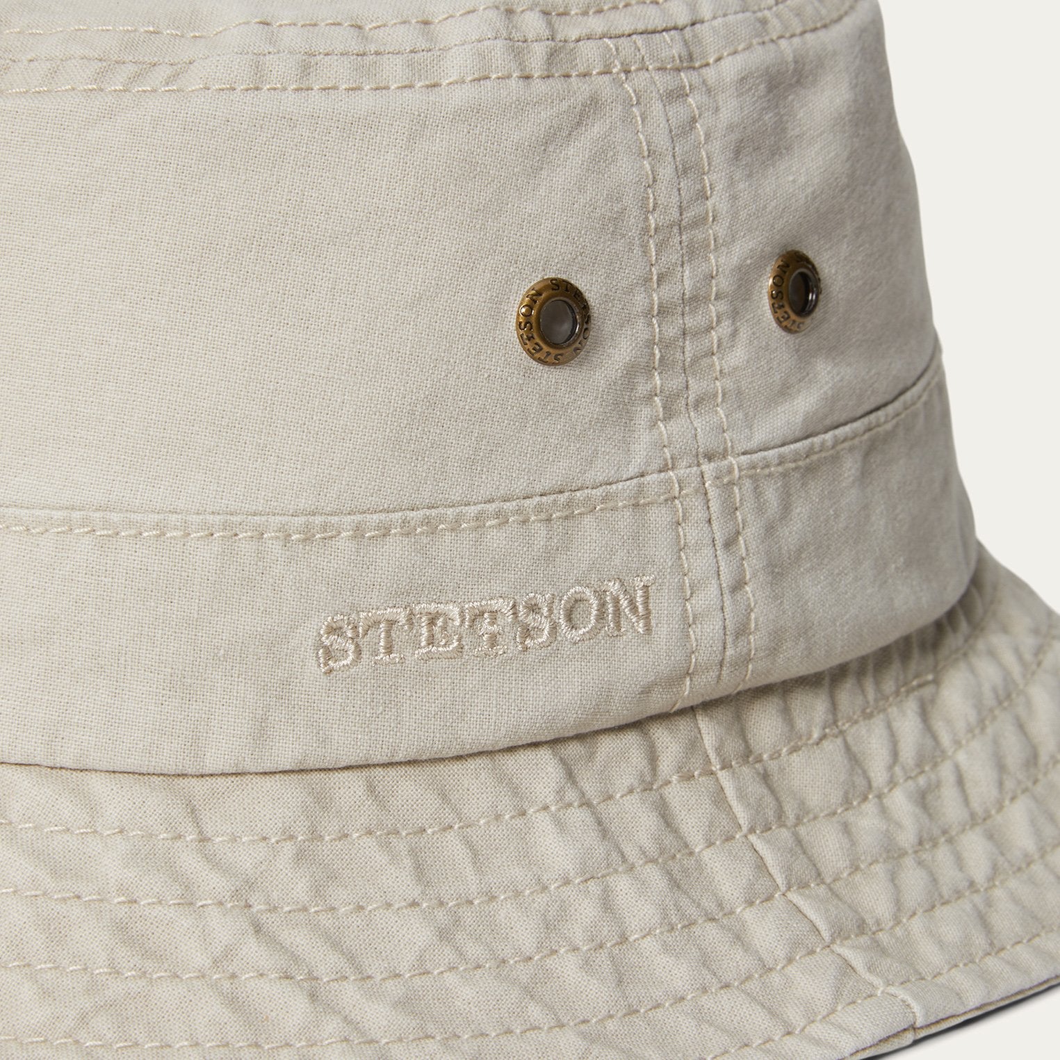 Off White Bucket Delave Organic Cotton / Stetson