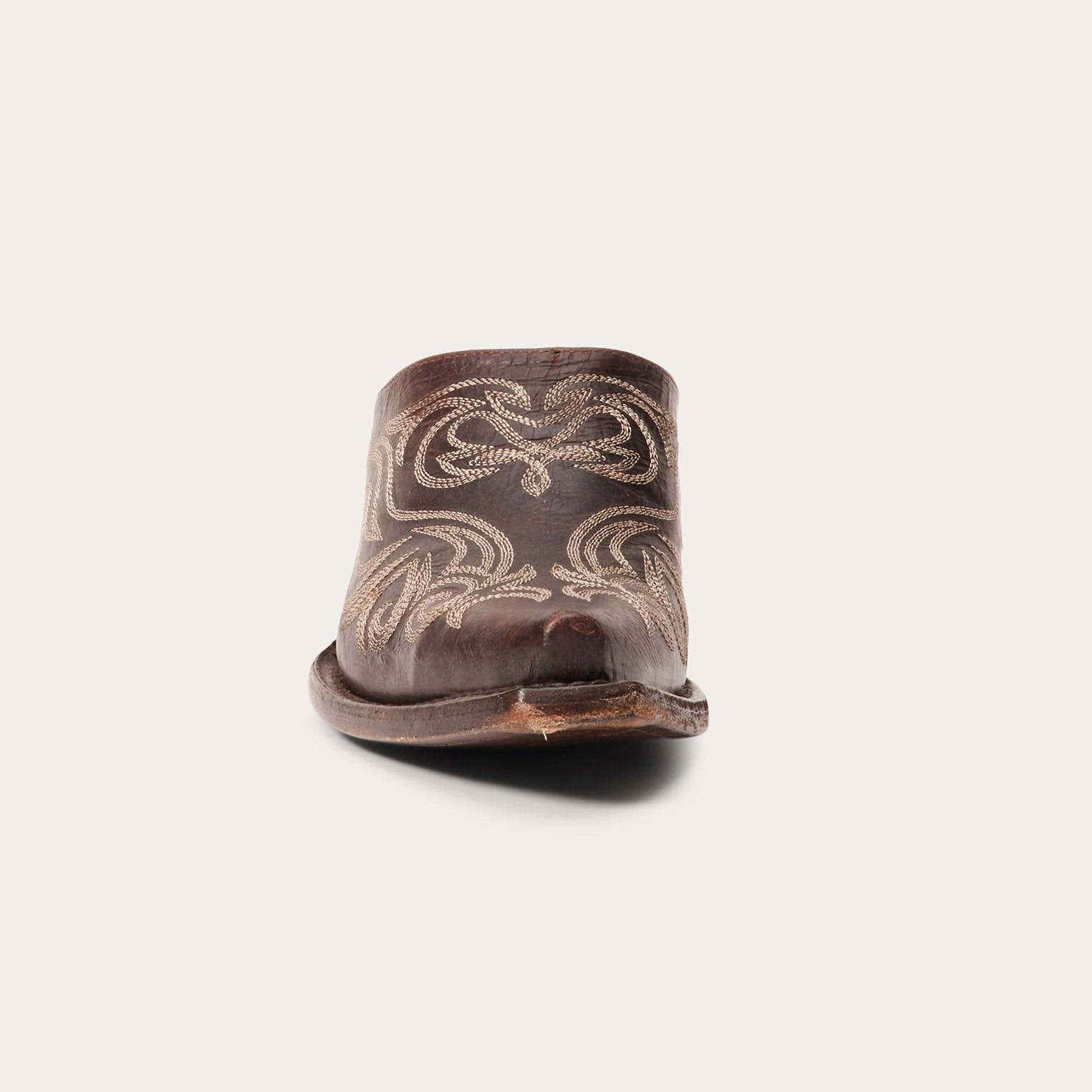Brown Adley Vintage Finished Leather Mules / Stetson