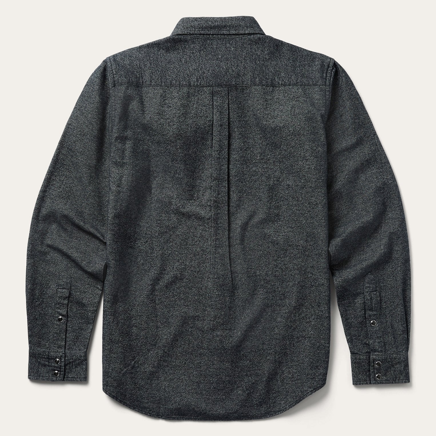 Black Brushed Twill Western Shirt / Stetson