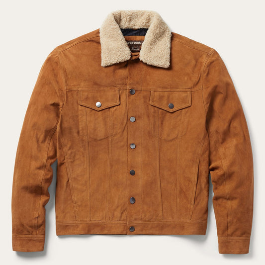 Tan Classic Suede Jacket / Stetson