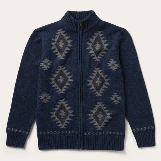 Blue Navy Aztec Cardigan / Stetson