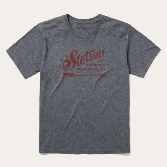 Grey Vintage Arrow Graphic Tee / Stetson