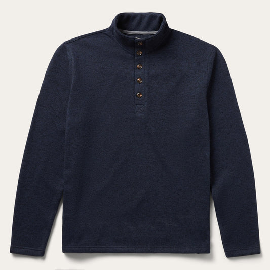 Blue Button-Front Blue Pullover Knit Sweater / Stetson