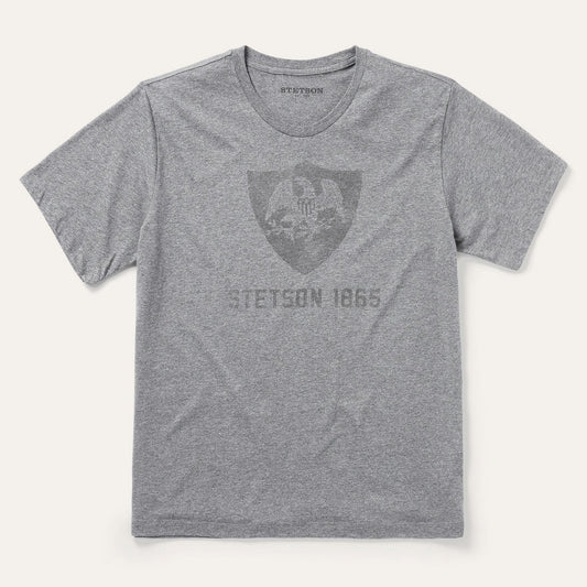 Grey Vintage Eagle Graphic Tee / Stetson