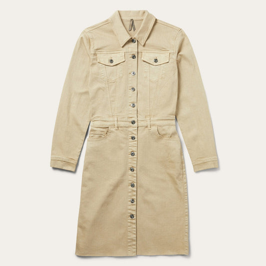 Tan Workwear Inspired Shirt Dress / Stetson