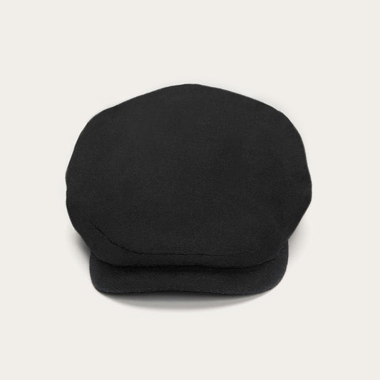 Black Virgin Wool & Cashmere Driver Cap / Stetson