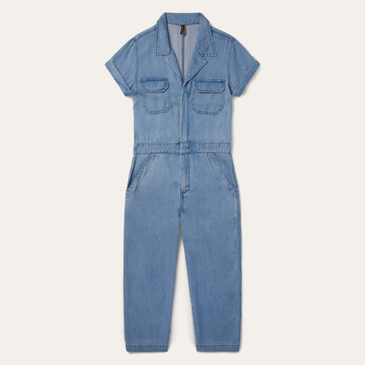 Blue Notch Collar Jumpsuit / Stetson