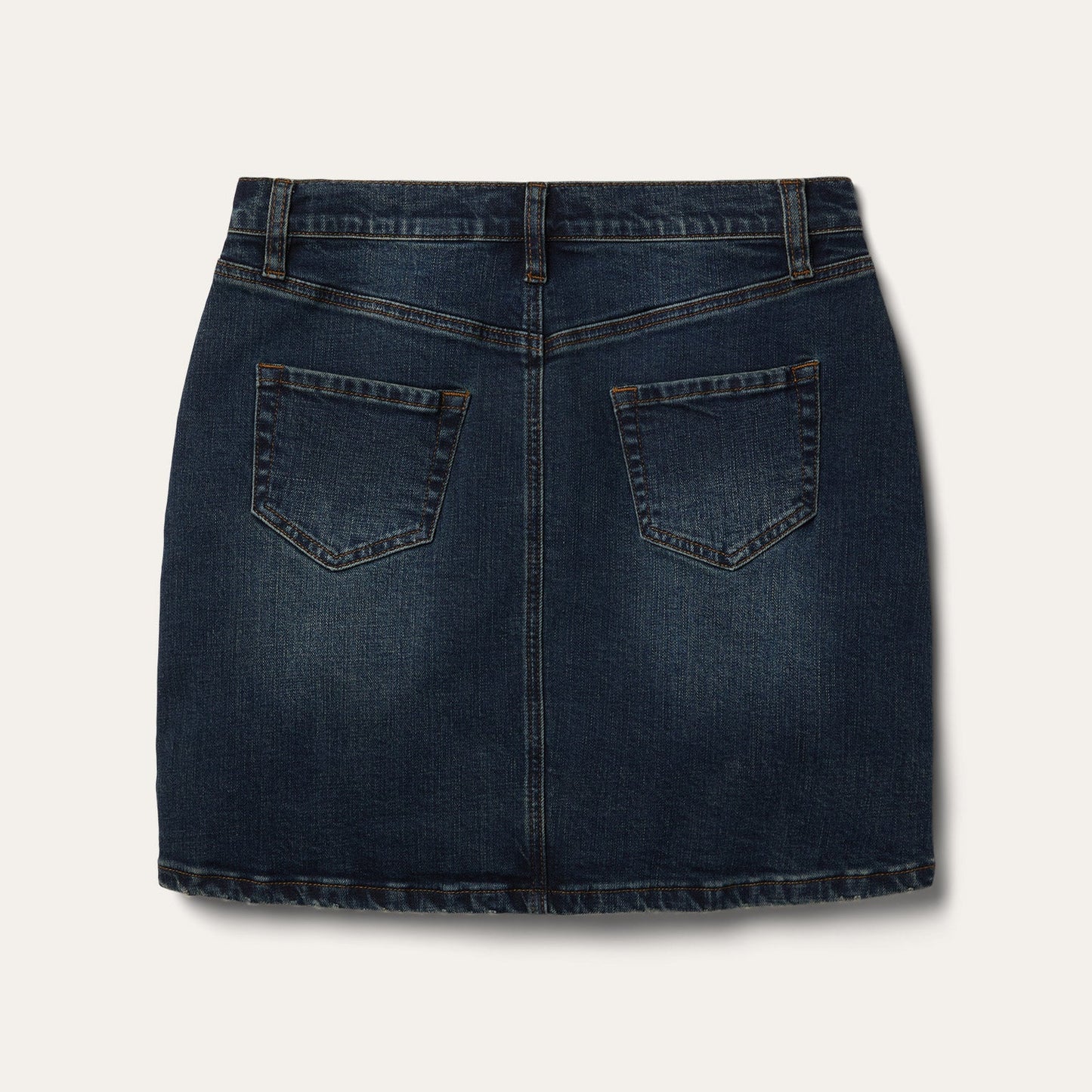 Blue Stretch Denim 5-Pocket Skirt / Stetson