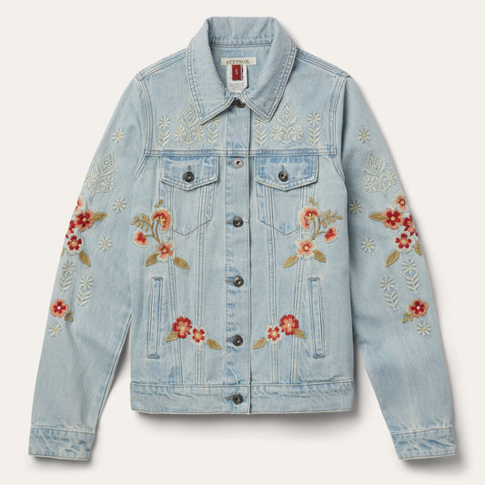 Blue Embroidered Denim Jacket / Stetson