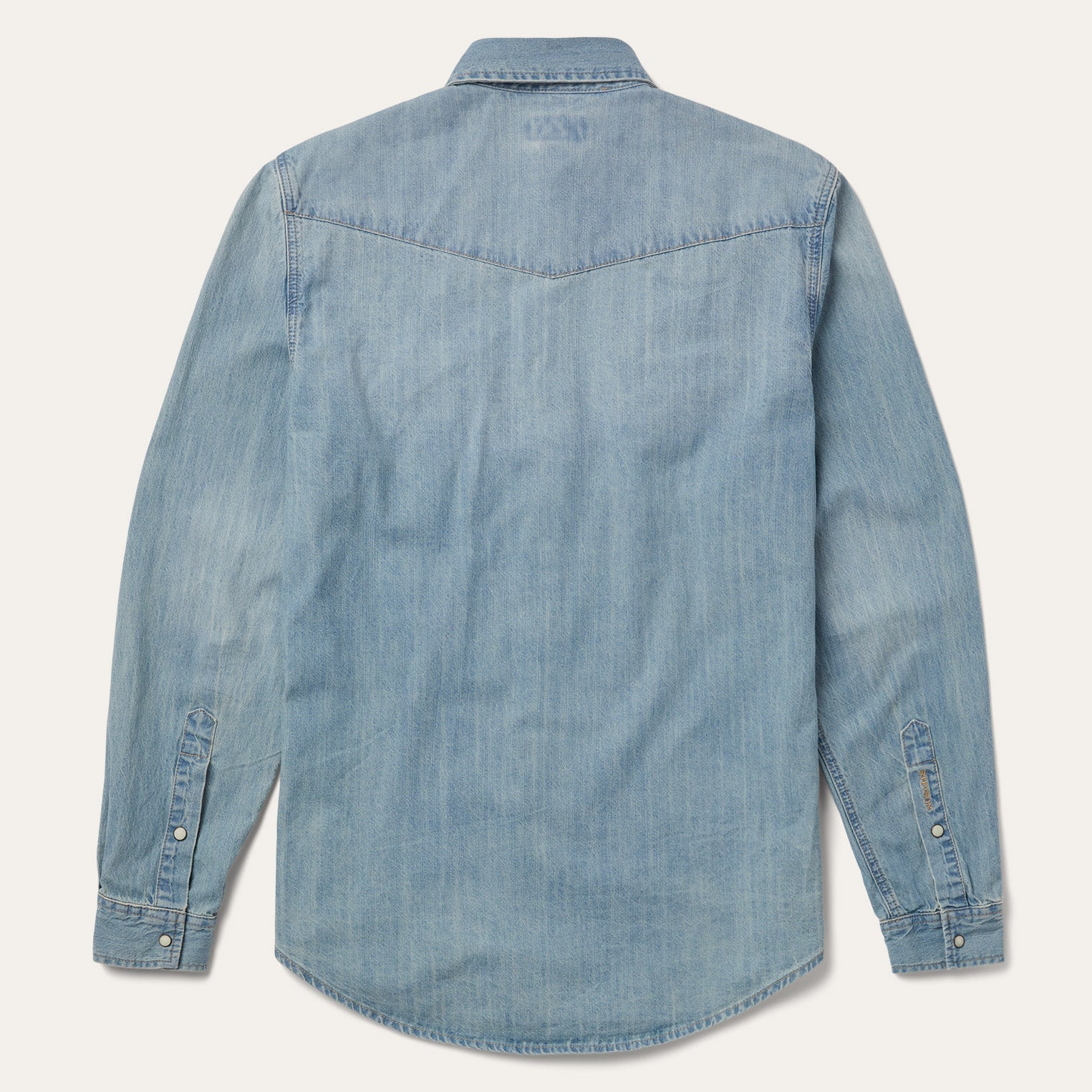 Blue Long-Sleeved Denim Shirt / Stetson