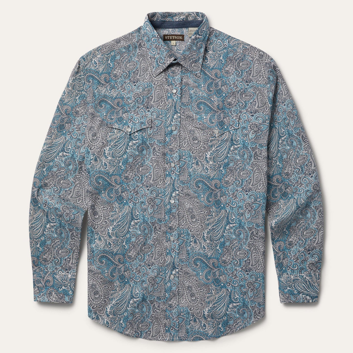 Green Paisley Western Shirt / Stetson