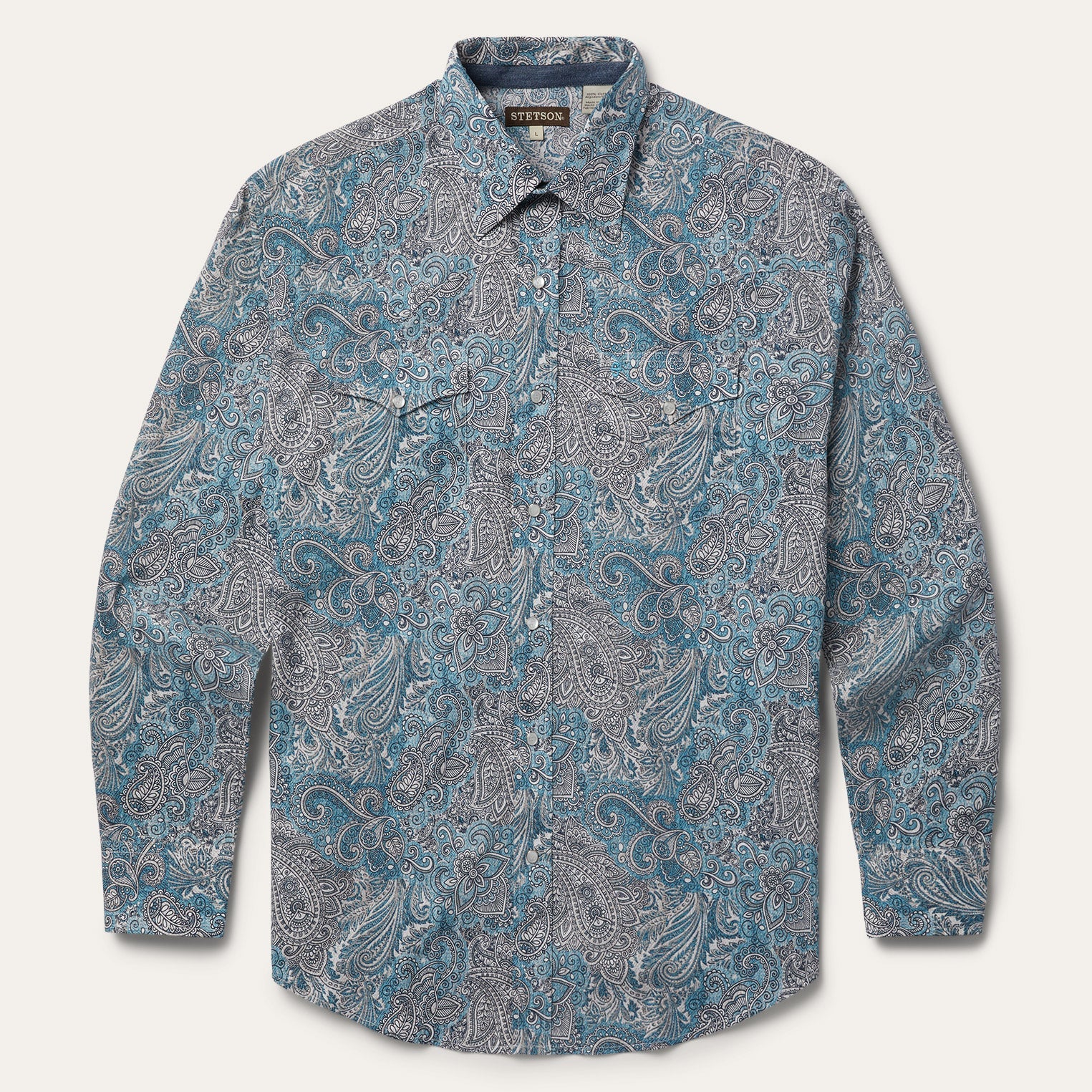 Green Paisley Western Shirt / Stetson