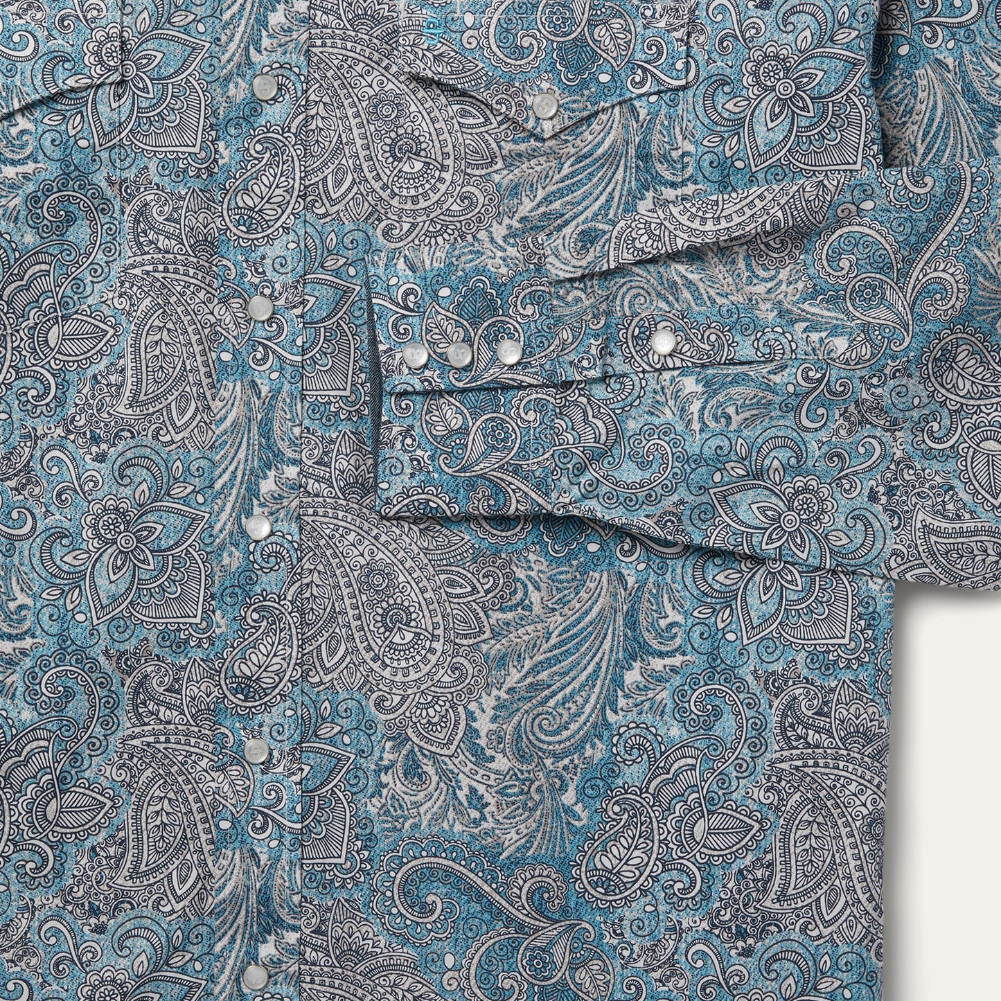 Green Paisley Western Shirt / Stetson