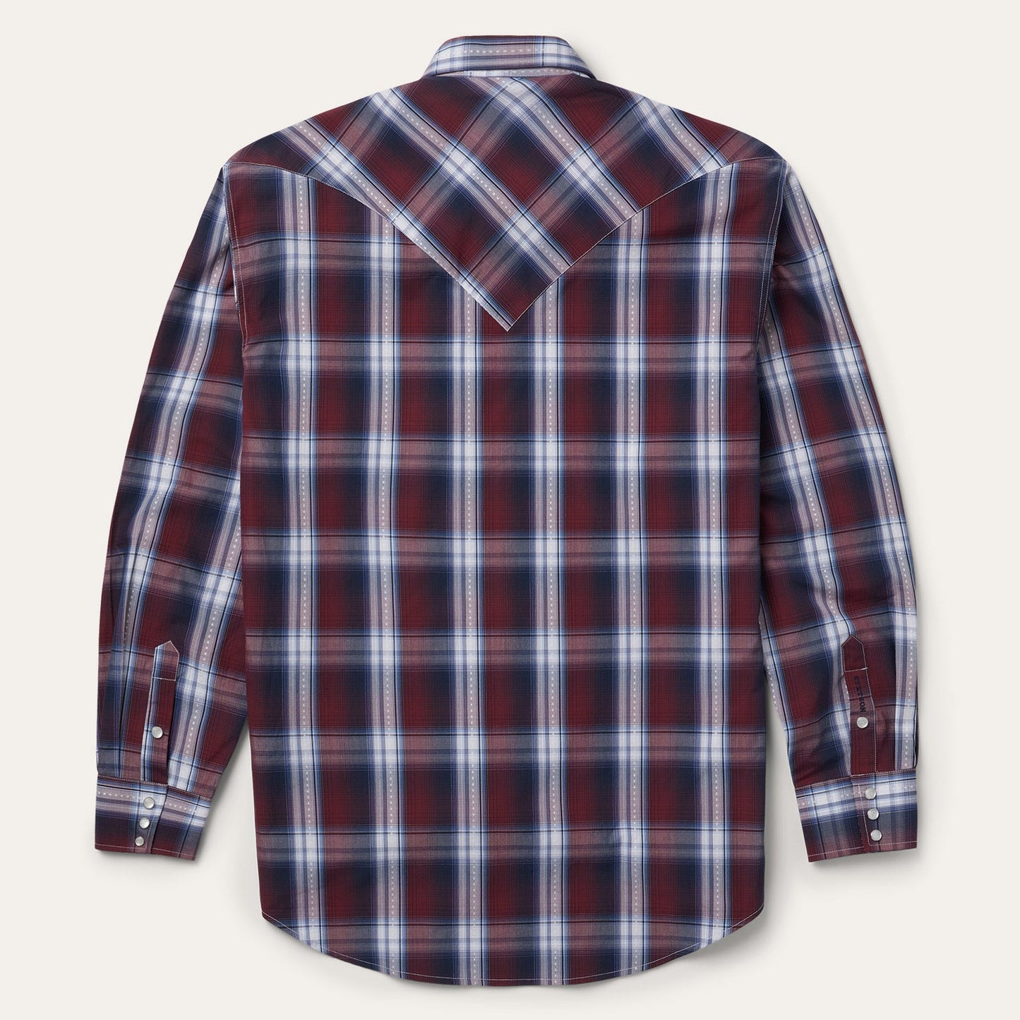 Wine Good Luck Plaid Western Shirt / Stetson