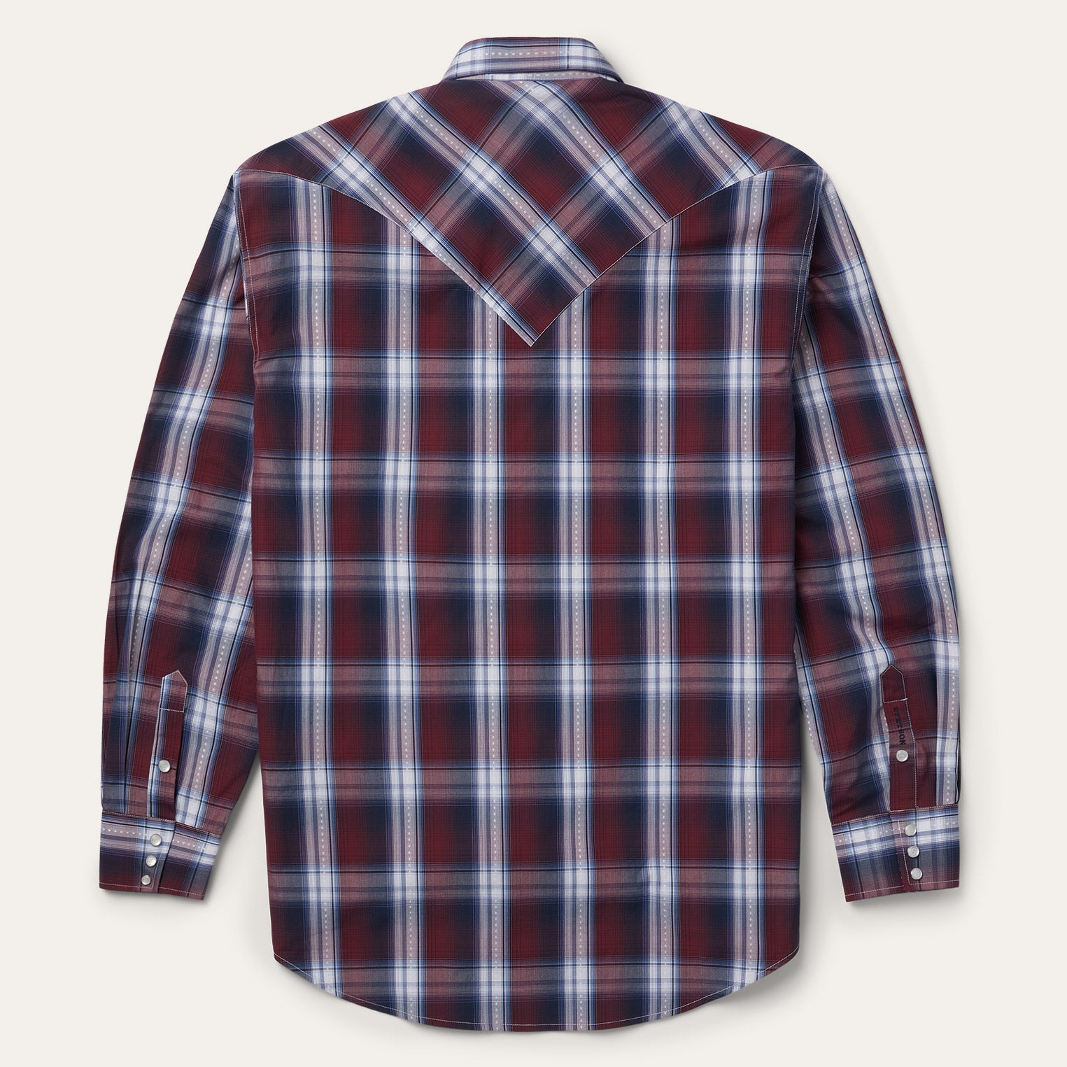Wine Good Luck Plaid Western Shirt / Stetson