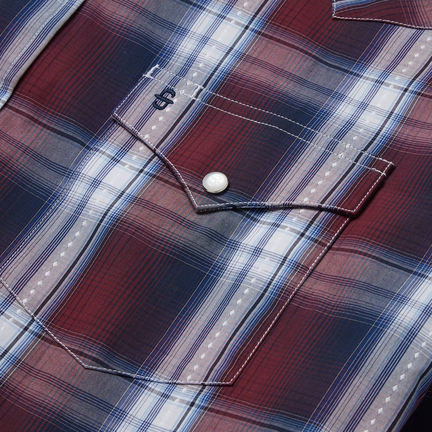 Wine Good Luck Plaid Western Shirt / Stetson