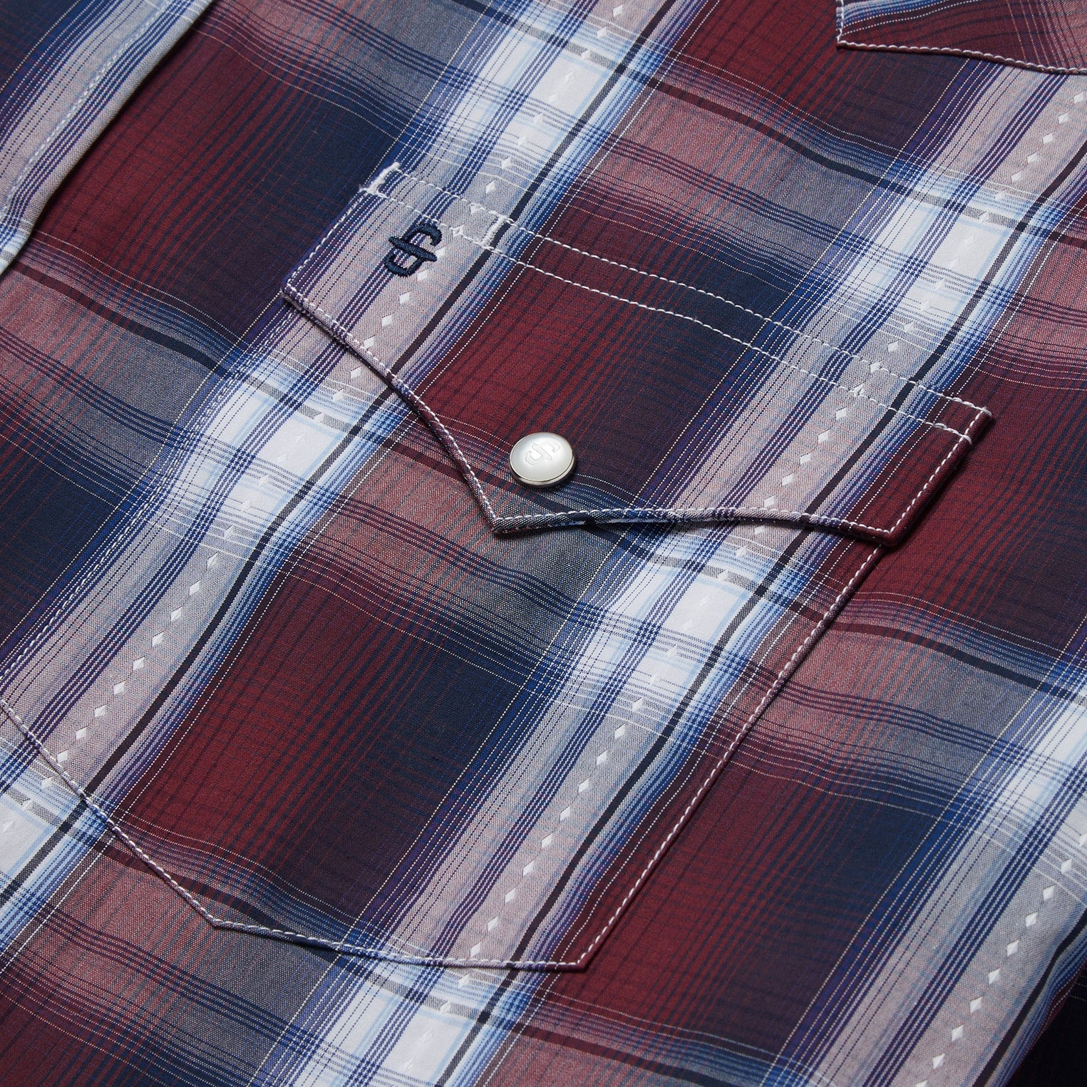 Wine Good Luck Plaid Western Shirt / Stetson