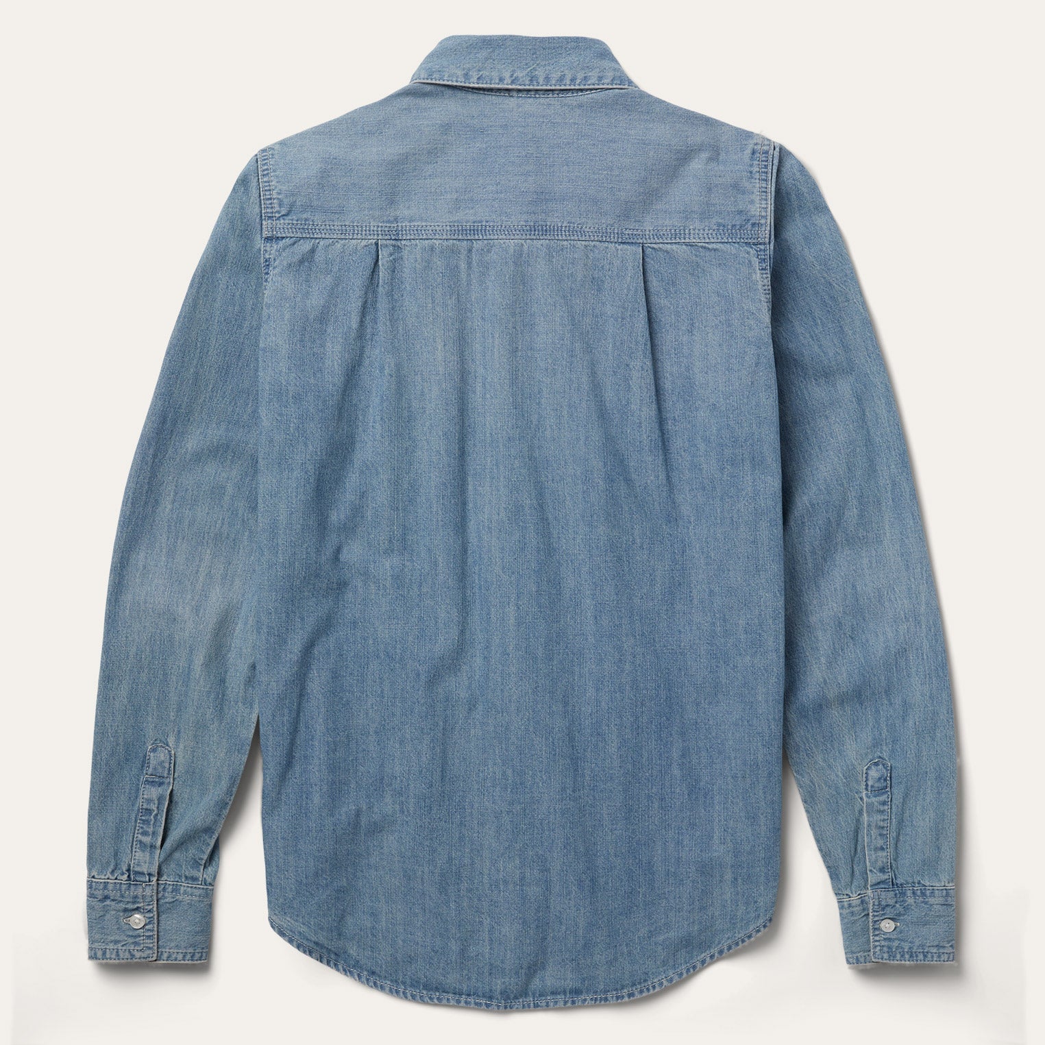 Blue Long-Sleeved Denim Shirt / Stetson
