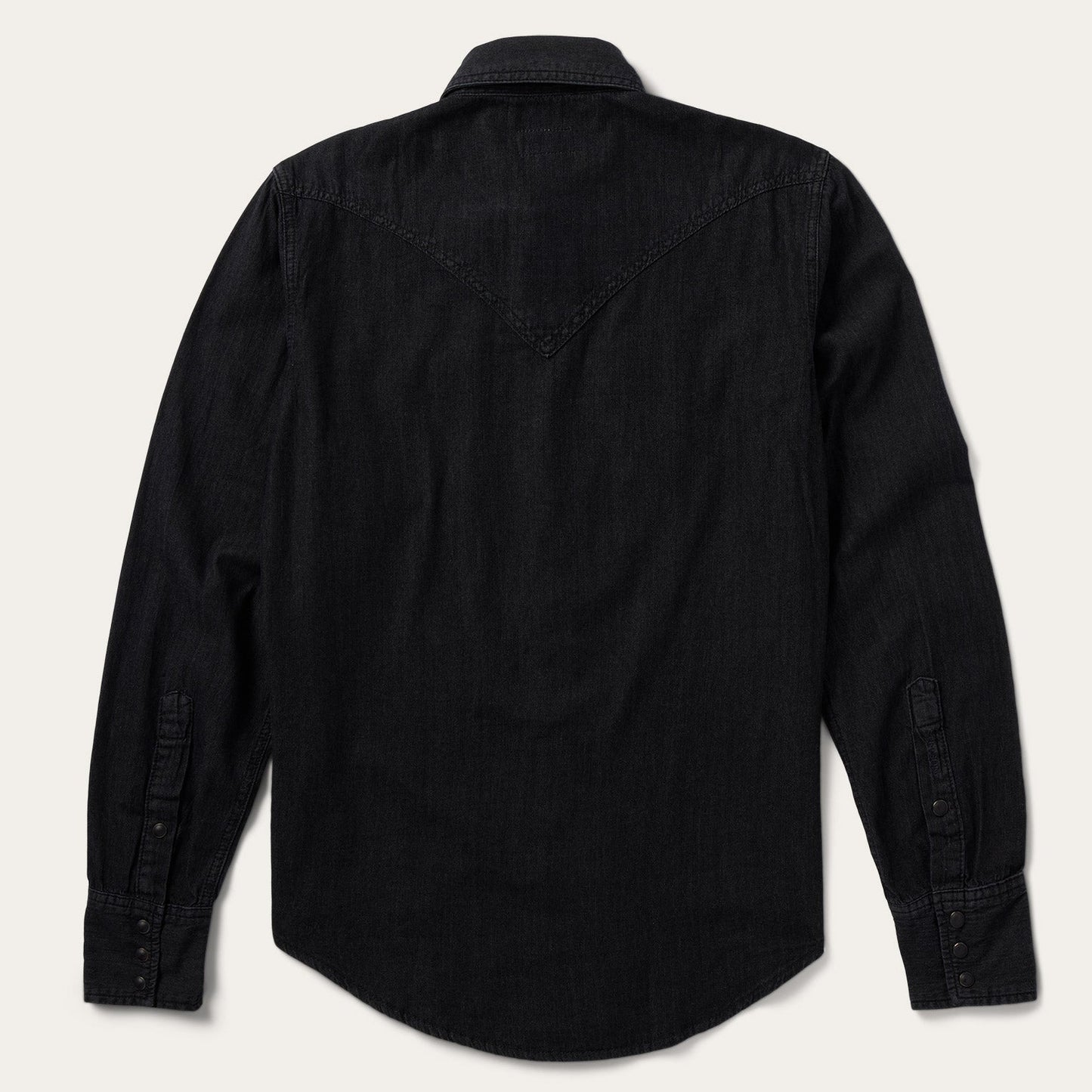 Black Modern Denim Western Shirt / Stetson