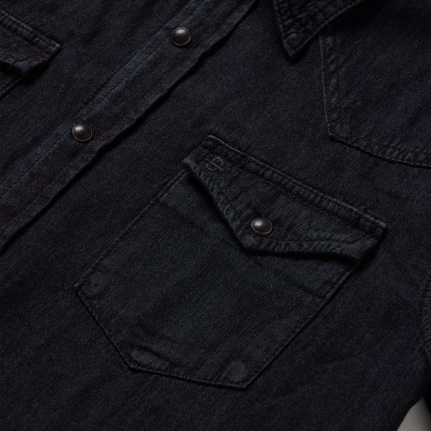 Black Modern Denim Western Shirt / Stetson