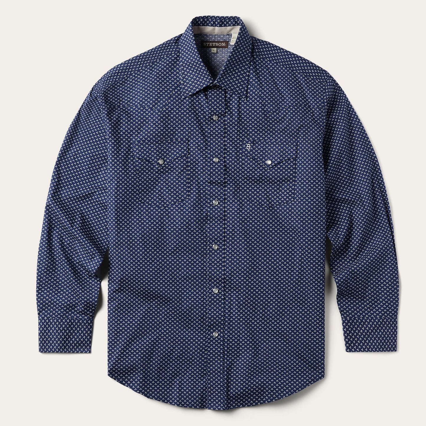 Blue Blue Polaris Geo Print Western Shirt / Stetson