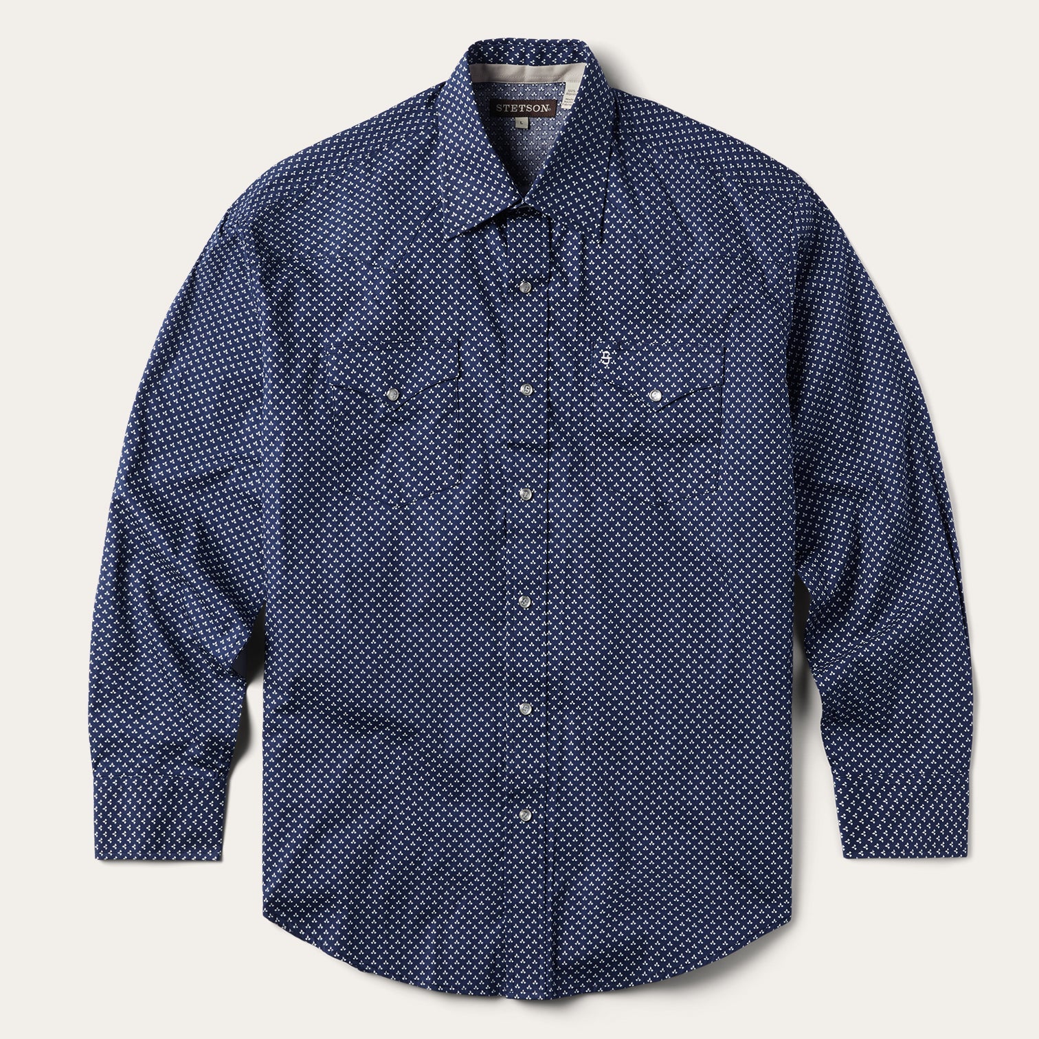 Blue Blue Polaris Geo Print Western Shirt / Stetson