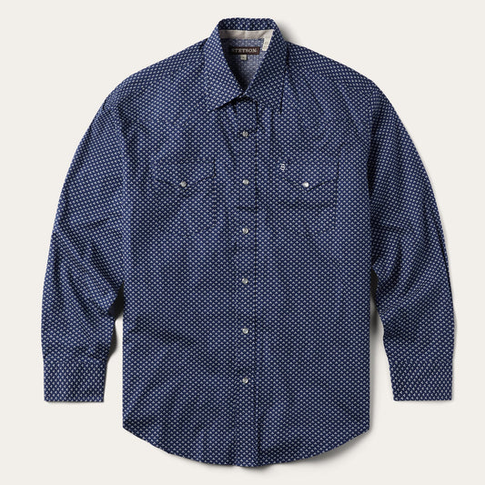 Blue Blue Polaris Geo Print Western Shirt / Stetson