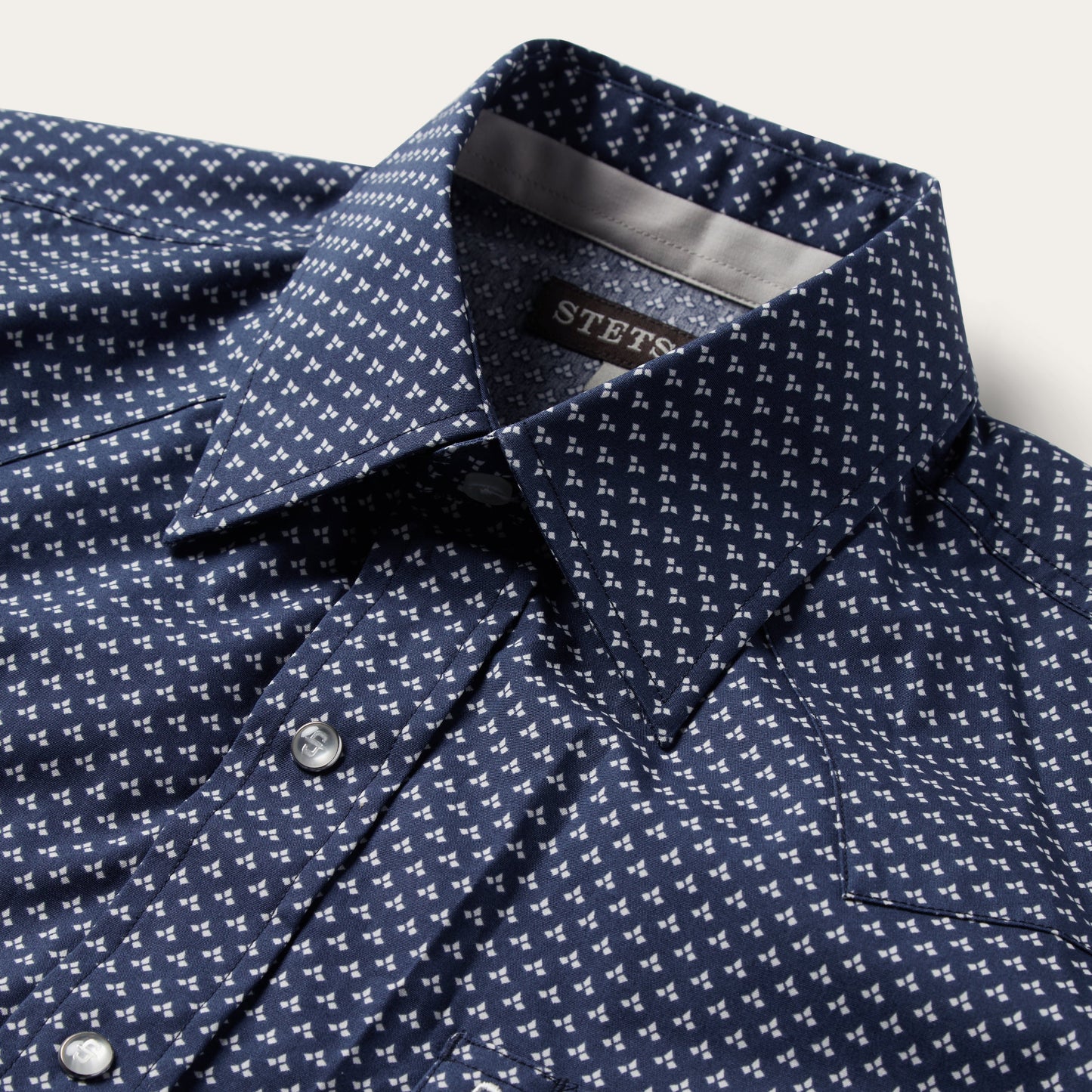 Blue Blue Polaris Geo Print Western Shirt / Stetson