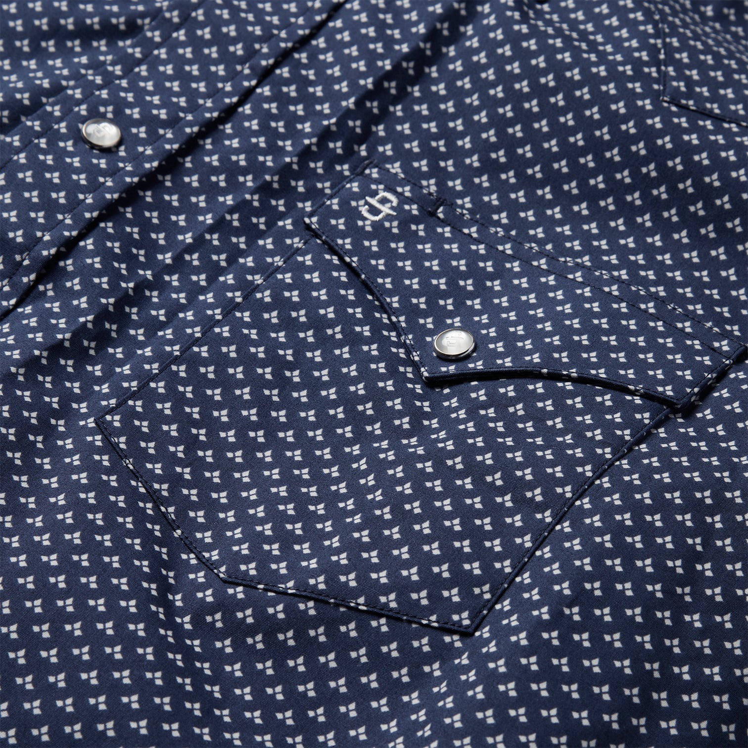 Blue Blue Polaris Geo Print Western Shirt / Stetson