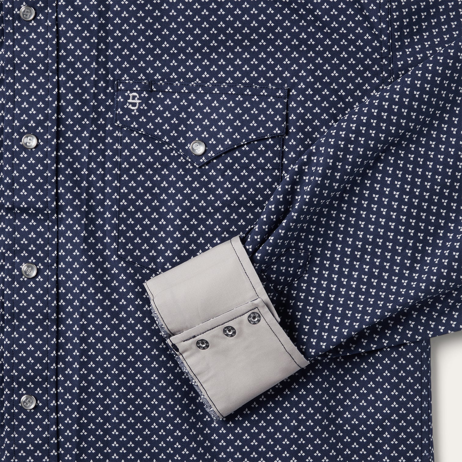 Blue Blue Polaris Geo Print Western Shirt / Stetson