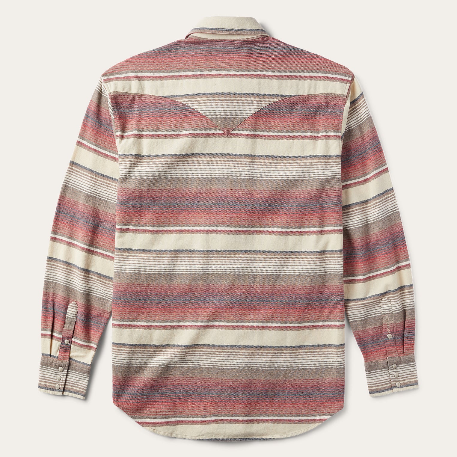 Red Brushed Twill Striped Shirt / Stetson