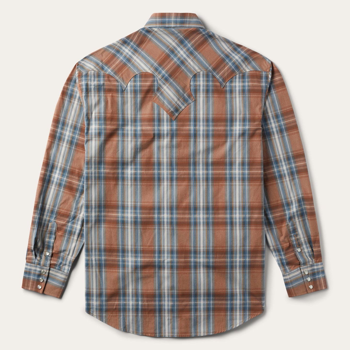 Brown Rustic Plaid Western Shirt / Stetson