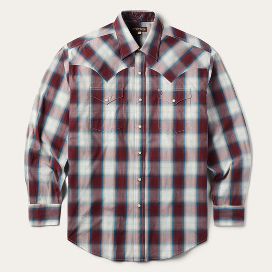 Wine Wine Plaid Shirt / Stetson