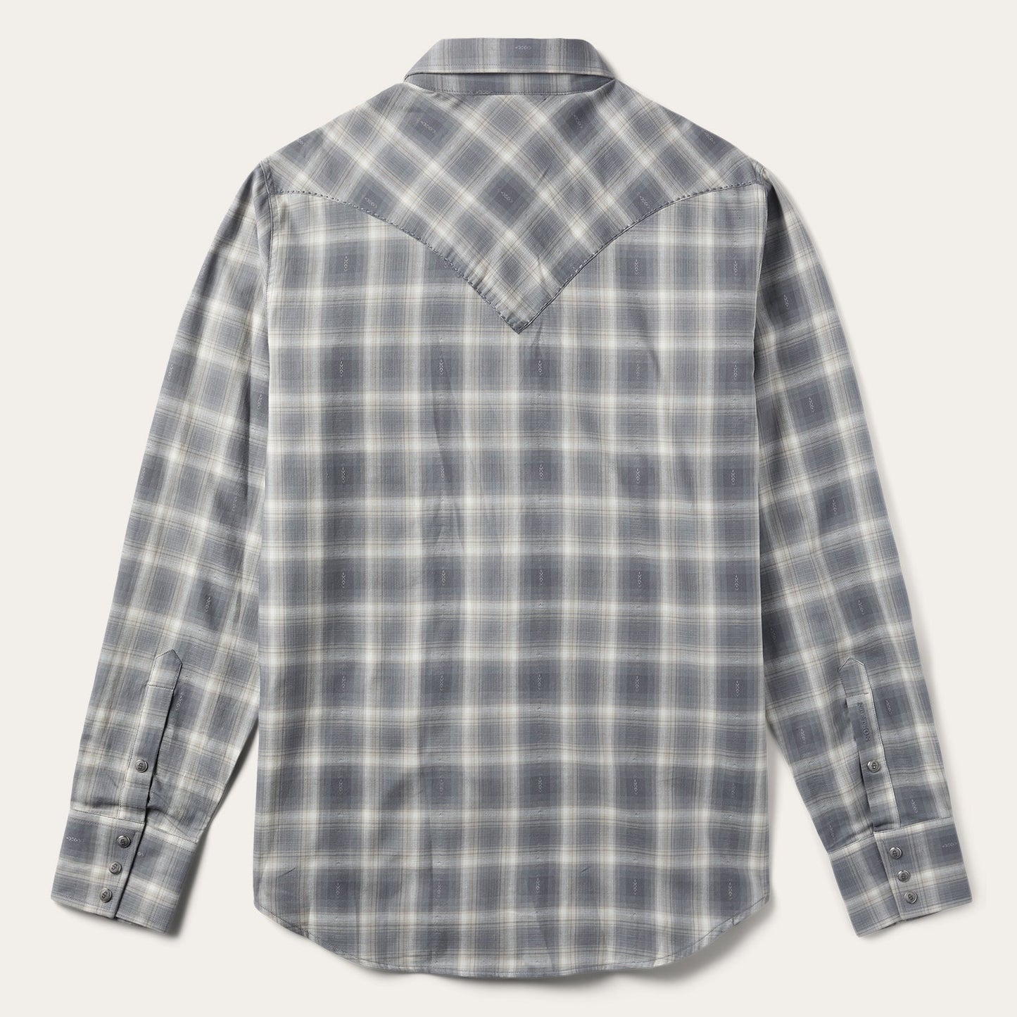Brown Dobby Twill Plaid Shirt / Stetson
