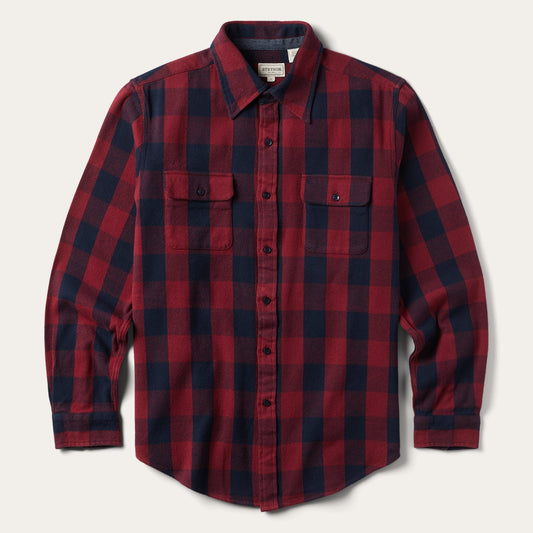 Red Buffalo Check Twill Shirt / Stetson