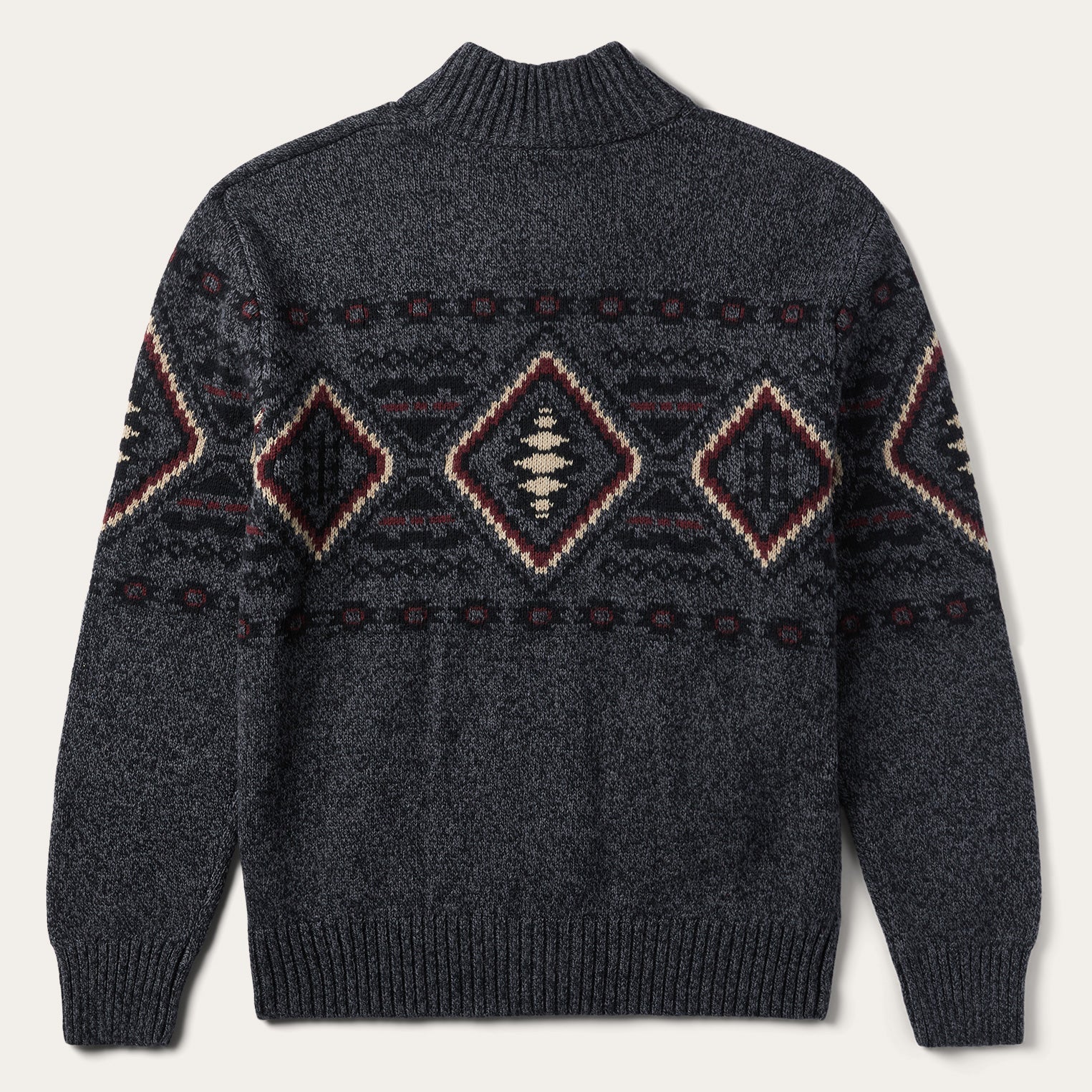Grey Horizontal Aztec Cardigan / Stetson