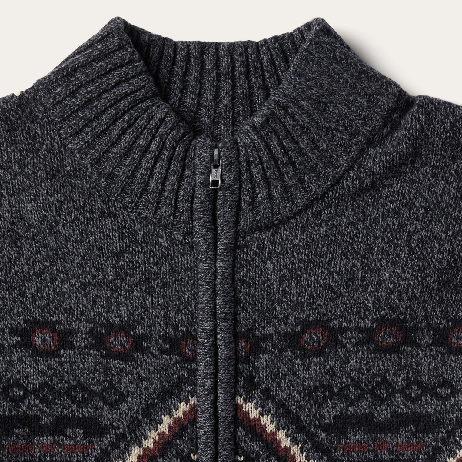 Grey Horizontal Aztec Cardigan / Stetson