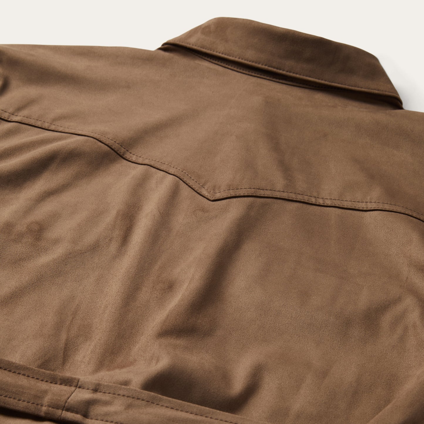 Tan Khaki Suede Western Shirt / Stetson