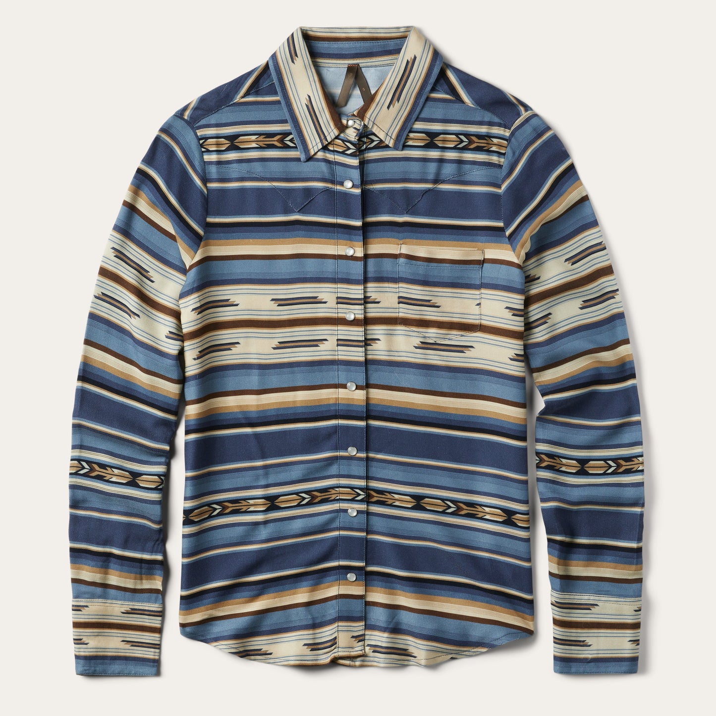 Blue Indigo Serape Print Shirt / Stetson