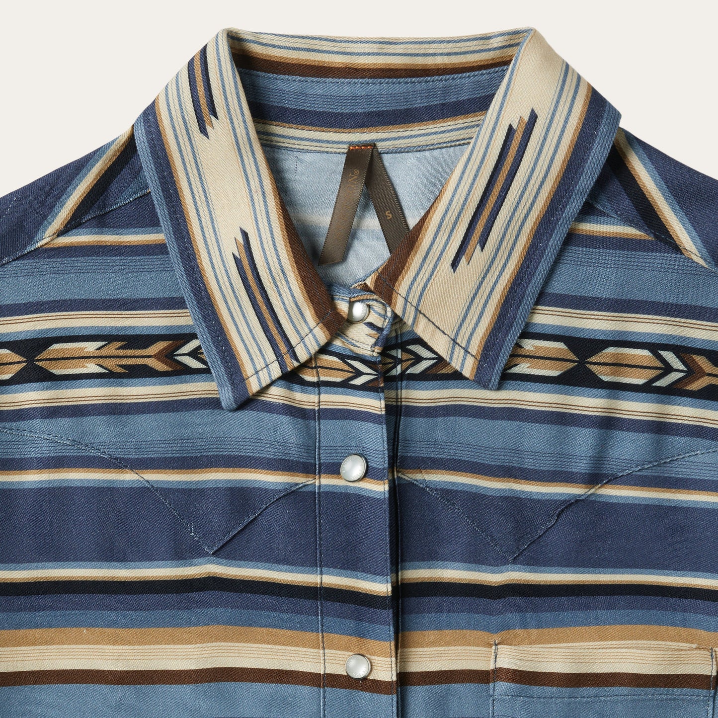 Blue Indigo Serape Print Shirt / Stetson